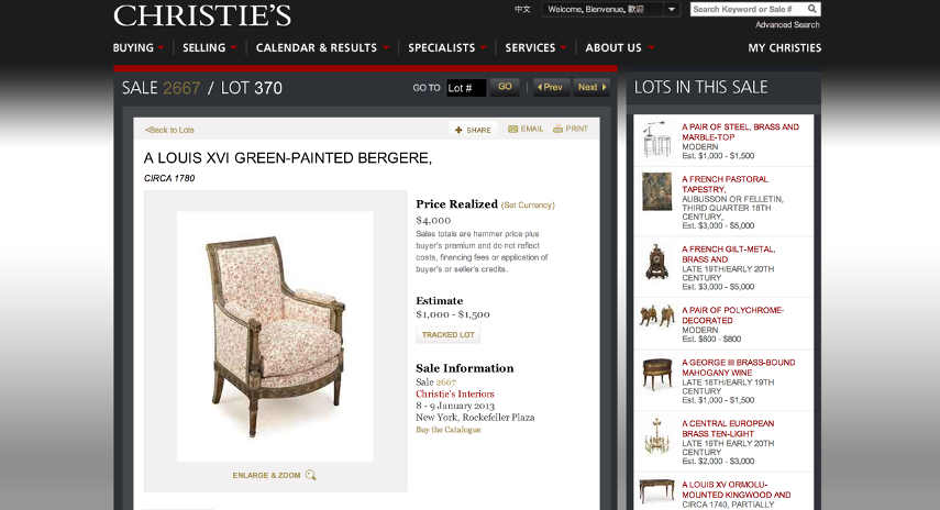 11 Christies-website