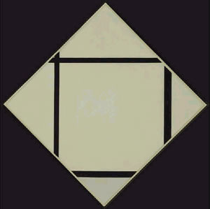 13 Tableau I Lozenge with Four Lines and Gray (1926)