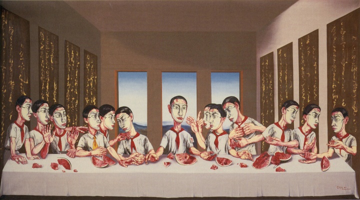 9 《最后的晚餐》220×395cm 布面油画 2001