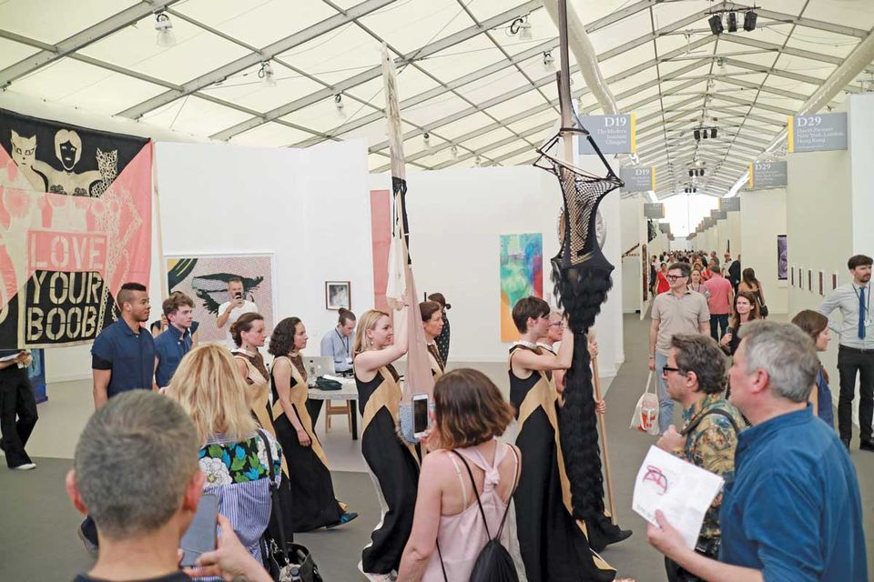 9 Volunteers take part in Lara Schnitger_s Suffragette City (2015-ongoing),