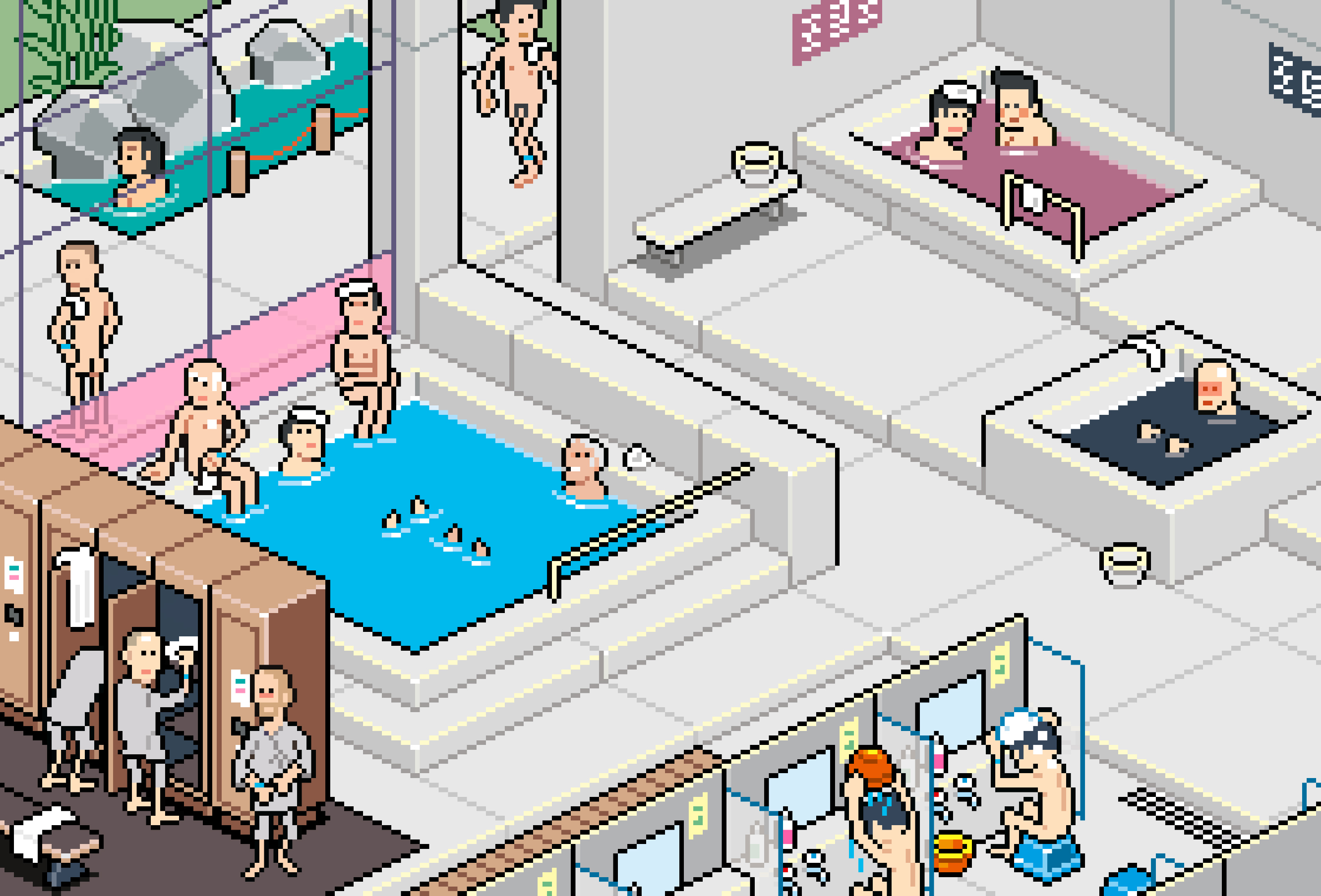 在和美旅馆悠的浴室脱衣